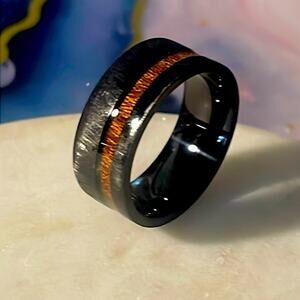 Stainless steel men’s unisex wedding band ring 7